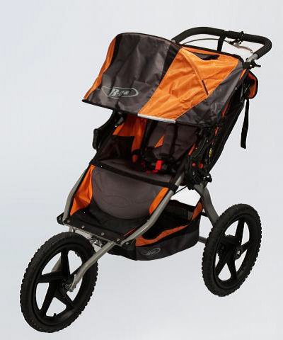 Orange jogging stroller sale